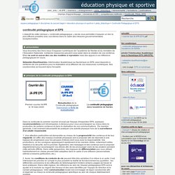 éducation physique et sportive - continuité pédagogique et EPS