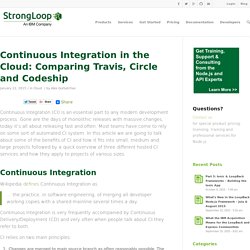 Continuous Integration in the Cloud: Comparing Travis, Circle and Codeship