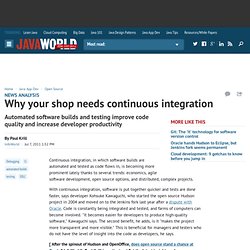 Why your shop needs continuous integration