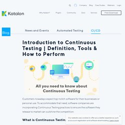 Continuous Testing Introduction