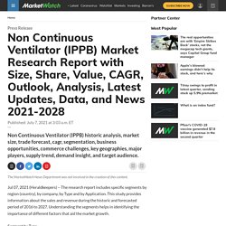 Non Continuous Ventilator (IPPB) Market Research Report with Size, Share, Value, CAGR, Outlook, Analysis, Latest Updates, Data, and News 2021-2028