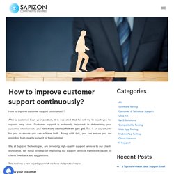 How to improve customer support continuously? Technical support in USA