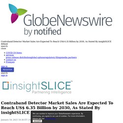 Contraband Detector Market Sales Are Expected To Reach US$