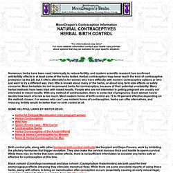 s Contraception Information: Natural Contraceptives - Herbal Birth Control