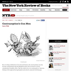 Contraception’s Con Men by Garry Wills