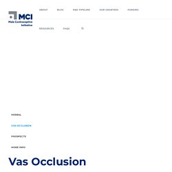 Vas-occlusion - One new type of male birth control: Male Contraceptive Initiative