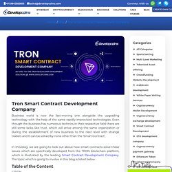 Tron Smart Contract Development Company