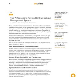 Top 7 Reasons to have a Contract Labour Management System - Emsphere