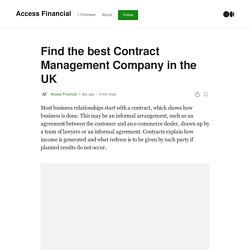 Find the best Contract Management Company in the UK