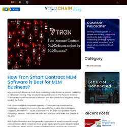 Tron smart contract MLM software