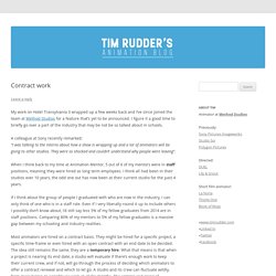 Tim's Animation Mentor Blog