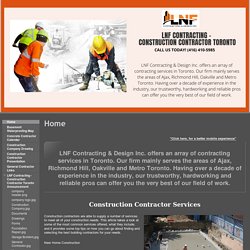 LNF Contracting - Construction Contractor Toronto