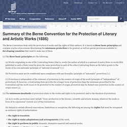 Treaties and Contracting Parties: Berne Convention