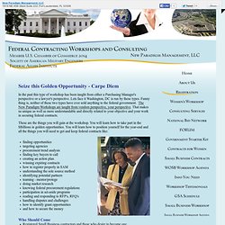 Federal Contracting New Paradigm Management - Registration