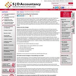 Fixed-Fee Accounting for Contractors - Accountants UK - SJD Accountancy