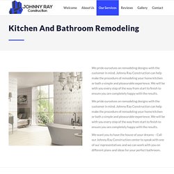 Kitchen and Bathroom Remodeling Contractors In Irvine, CA - J Ray Construction's Kitchen/Bath Renovation Services