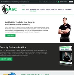 Start a Security Company >> License, Contracts, Proposals, Insurance