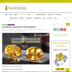 Contradictory Gemstones For Yellow Sapphire - Yellowsapphire.org.in