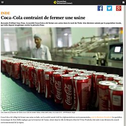 Coca-Cola contraint de fermer une usine
