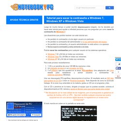 Tutorial para sacar la contraseña a Windows 7, Windows XP o Windows Vista - NotebookyPC.com