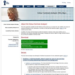 Contrast Analyser, Version 2.2