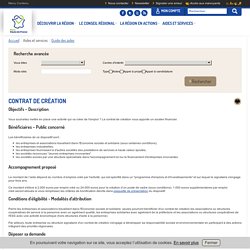 Contrat de création