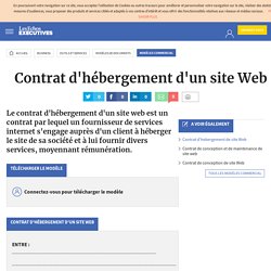 Contrat d'hébergement d'un site Web