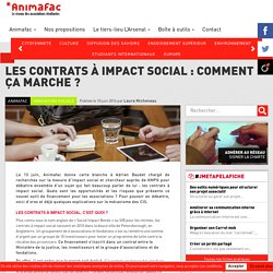 Les contrats à impact social : comment ça marche ? - Animafac