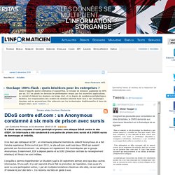 DDoS contre edf.com : un Anonymous condamné à six mois de prison avec sursis