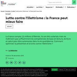 Lutte contre l'illettrisme : la France peut mieux faire