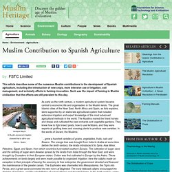 Muslim Contribution to Spanish Agriculture