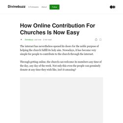 How Online Contribution For Churches Is Now Easy