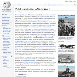 Polish contribution to World War II