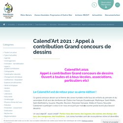 Calend’Art 2021 : Appel à contribution Grand concours de dessins – Pôle-relais Zones Humides Tropicales