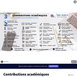 Contributions académiques 2019-2020