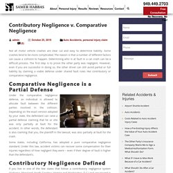 Contributory Negligence vs Comparative Negligence