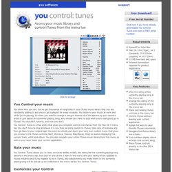 You Control: Tunes – Control and access your iTunes music librar