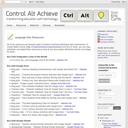 Control Alt Achieve: Resources ELA