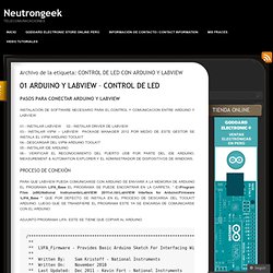 CONTROL DE LED CON ARDUINO Y LABVIEW