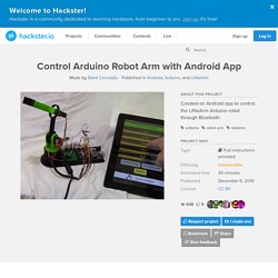 Control Arduino Robot Arm with Android App