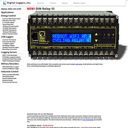 Control 8 relays in a compact DIN package from your web browser! - Ships Overnight - 15 Day Free Trial!