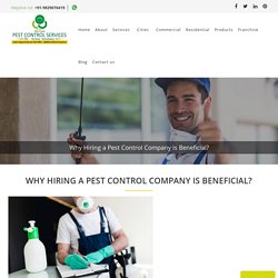 Why Hiring a Pest Control Company is Beneficial?