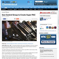 Gun Control Group to Create Super PAC