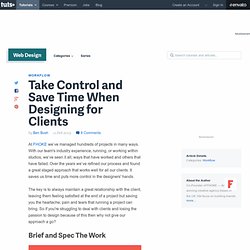 Take Control and Save Time When Designing for Clients