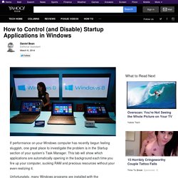 How to Control (and Disable) Startup Applications in Windows