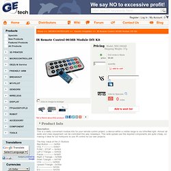 IR Remote Control 0038B Module DIY Kit [MSC-06648] - $8.80 : General Electronics-Tech