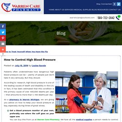 How to Control High Blood Pressure