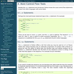 4. More Control Flow Tools — Python 2.7.9 documentation