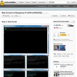 Web Control of Raspberry Pi GPIO (UPDATED)