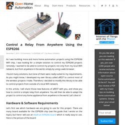 Control a Relay From Anywhere Using the ESP8266 - Open Home Automation